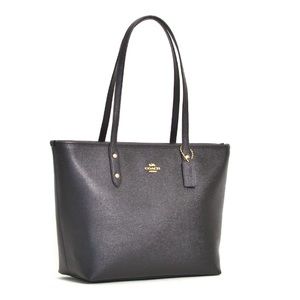 Coach crossgrain leather tote